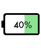 Battery lifetime (color) icon