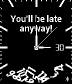 You'll be late! icon