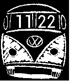 vw bus black face icon