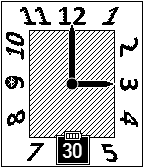 Basic analog diagonal-1 icon