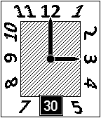 Basic analog diagonal-2 icon