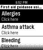 First Aid guidance (info from Red cross app) icon