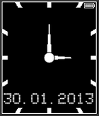 Analog and date icon