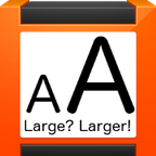 Larger fonts on notifications icon
