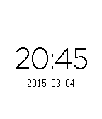 Very simple and clear watch face icon
