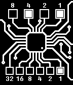 binary circuit icon