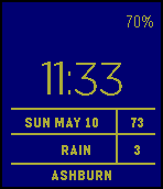 AdvancedWeather (light yellow on dark blue) icon