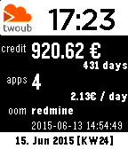twoub.io Statistics Watchface icon