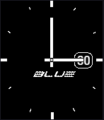 Blue modern single icon