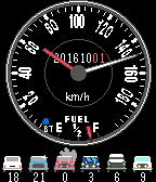 Vintage car time icon