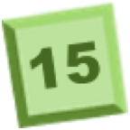 Fifteen puzzle icon