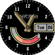 Weather Analog Watch - Black icon