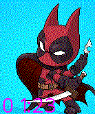 Batman and Deadpool fusion icon