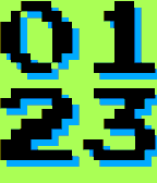 Big numbers icon