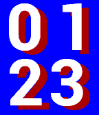 Big Number White icon